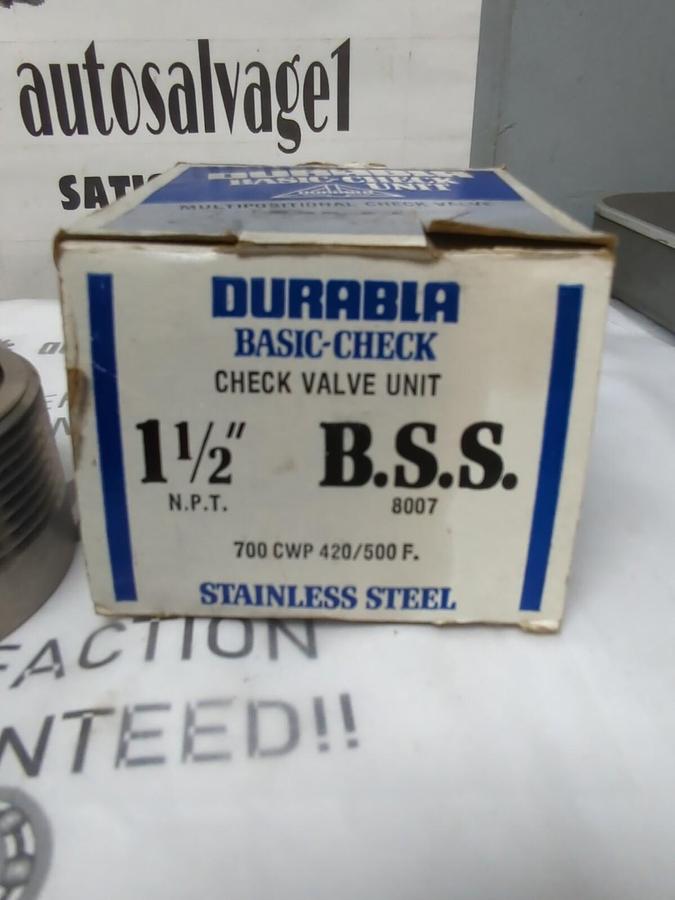 DURABLA,8007,BASIC CHECK VALVE 1-1/2 INCH NPT 700 CWP