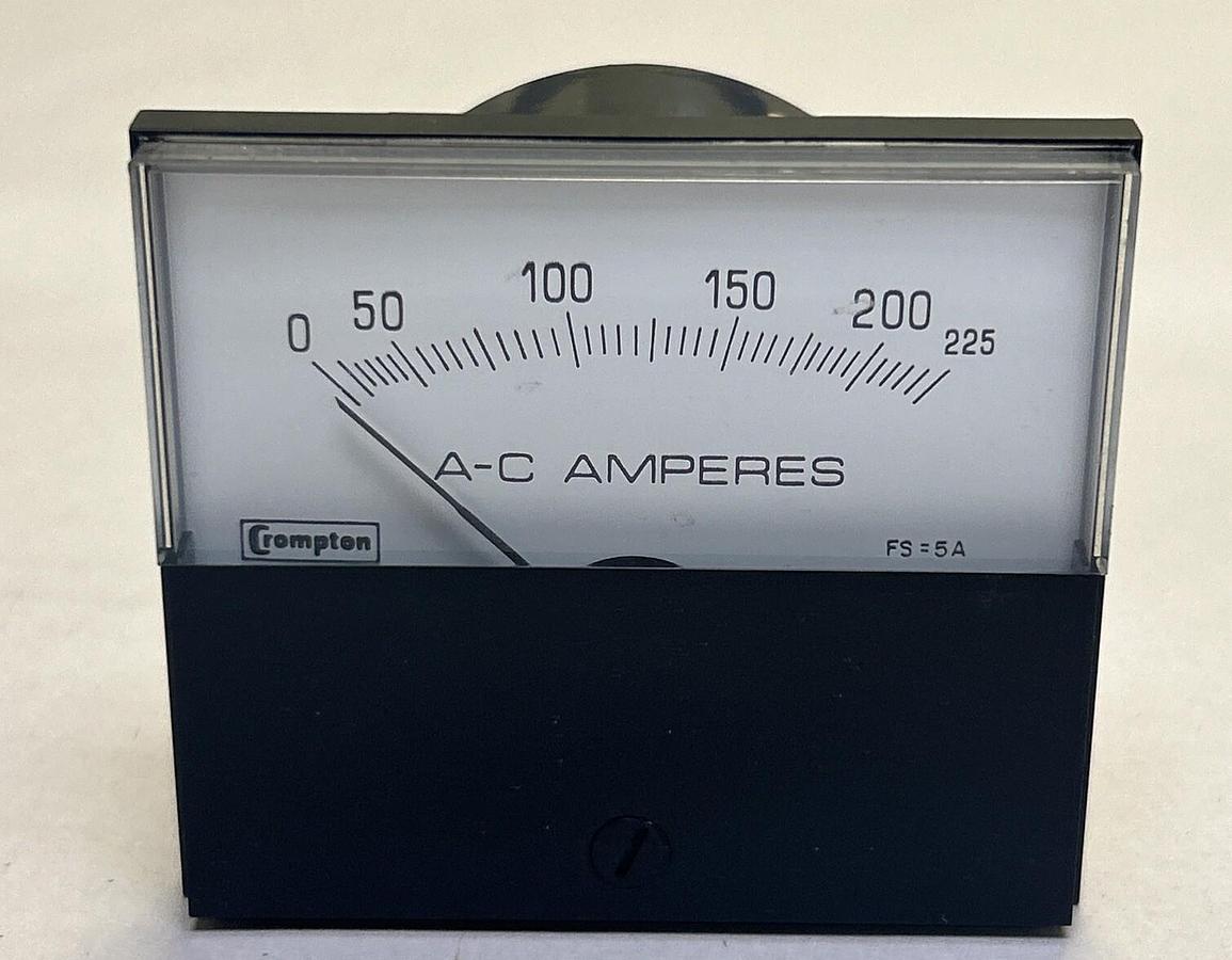 Used HALMAR ELECTRIC,213-02AA-LSXX,PANEL METER 0-225 AC AMPERES