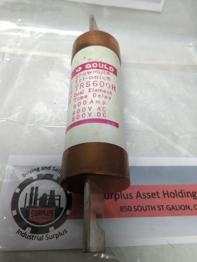 GOULD SHAWMUT,TRS600R,TIME-DELAY 600 AMP FUSE NOS