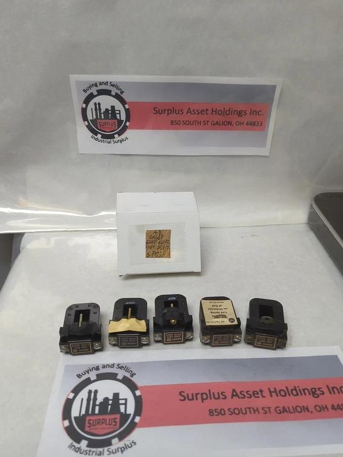 Used ALLEN-BRADLEY,0A06P,COIL 220V 60HZ 110V 25HZ LOT OF 5 PRE-OWNED