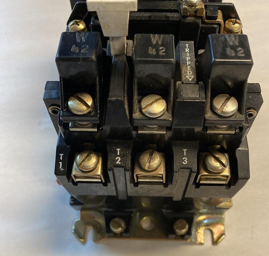 Used Allen-Bradley,509-BOD,Series B Size 1 Motor Starter 27AMP 600V 3 Pole 120V Coil