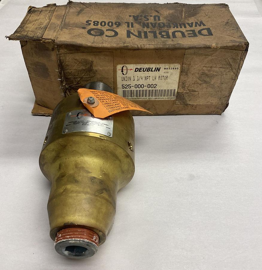 DEUBLIN,525-000-002,ROTOR UNION 1-1/4 INCH NPT LH ROTOR NEW