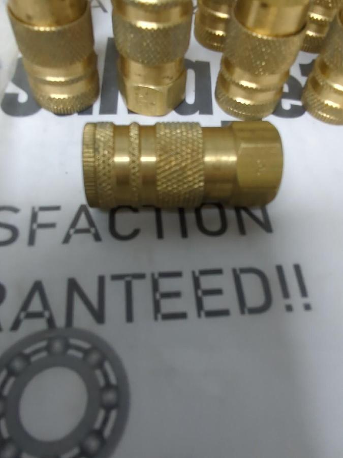 UNBRANDED,3/8 IN,FEMALE BRASS THREADED QUICK CONNECT COUPLER FITTING LOT OF 13
