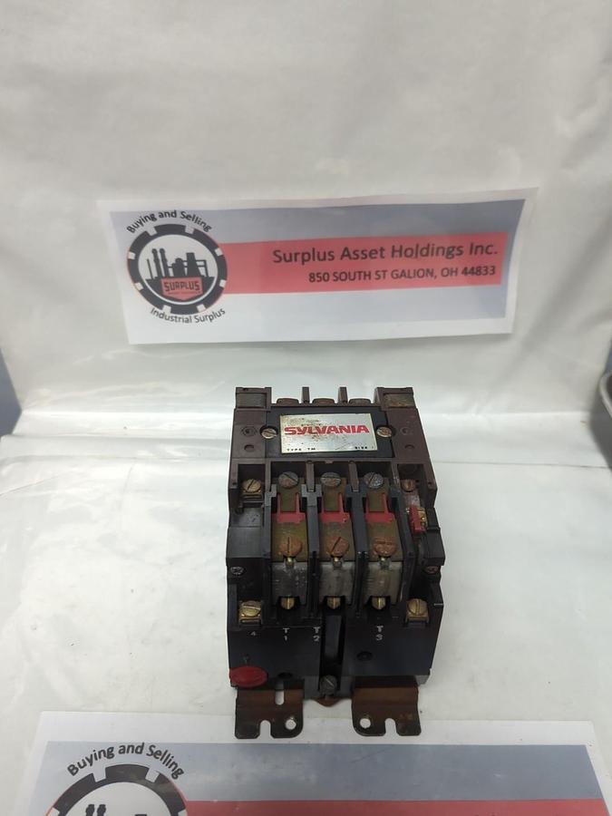 Used SYLVANIA,T13U31,MOTOR STARTER 27 AMP SIZE 1 PRE-OWNED