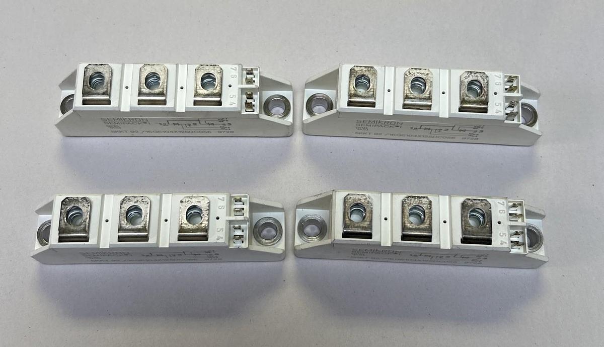 Used SEMIKRON,SKKT92/16GE104X125DC056,THYRISTOR LOT OF 4