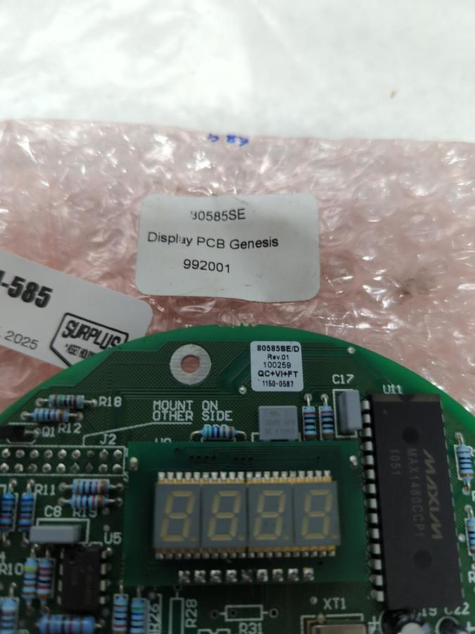 GENESIS,80585SE,DISPLAY PCB BOARD REV.01 NOS