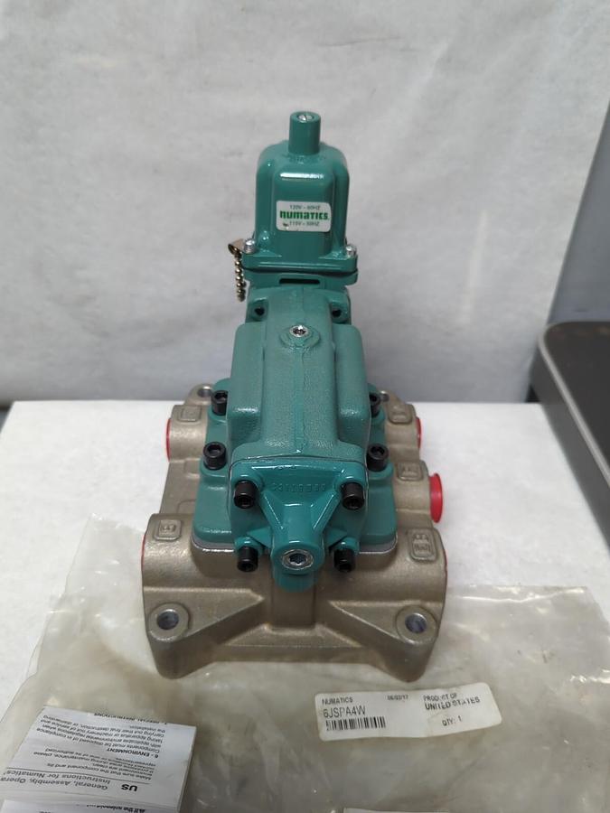 NUMATICS,6JSPA4W,PNEUMATIC SOLENOID 120V-60HZ 115V-50HZ MISSING BOX NOS