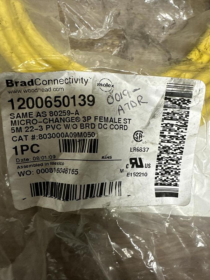 Used Brad Connectivity,1200650139,Cable