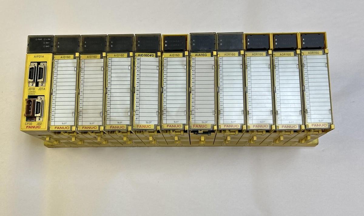 Used FANUC,A03B-0807-C001,RACK W/ A03B-0807-C011 / A03B-0807-C161 / A03B-0807-C104