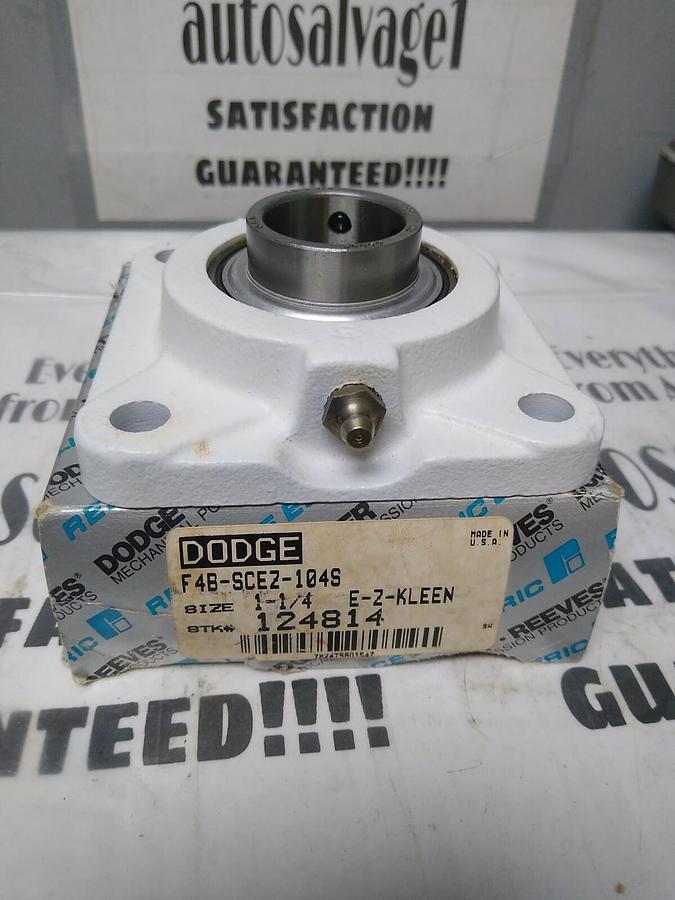 DODGE EZ-KLEEN,F4B-SCEZ-104S 124814, POLYMER MOUNTED BALL BEARING 1-1/4 IN BORE