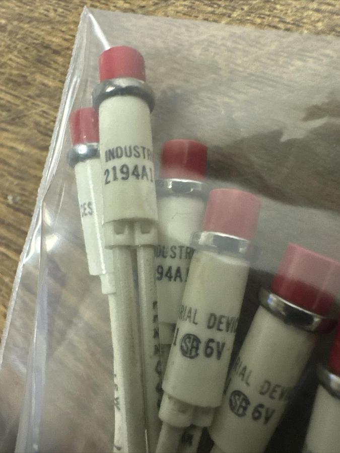 IDI,2194A1,6V Red Indicating Light LOT of 19