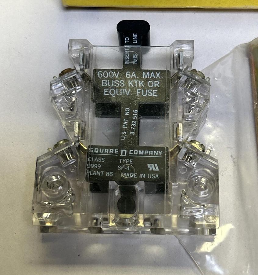 SQUARE D,9999-SF4,DOUBLE FUSE HOLDER NOS