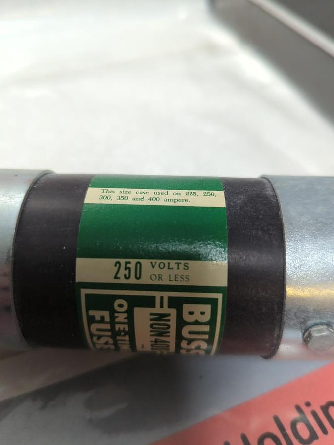 COOPER BUSSMANN,NON-400,ONE TIME FUSE 400 AMP NOS