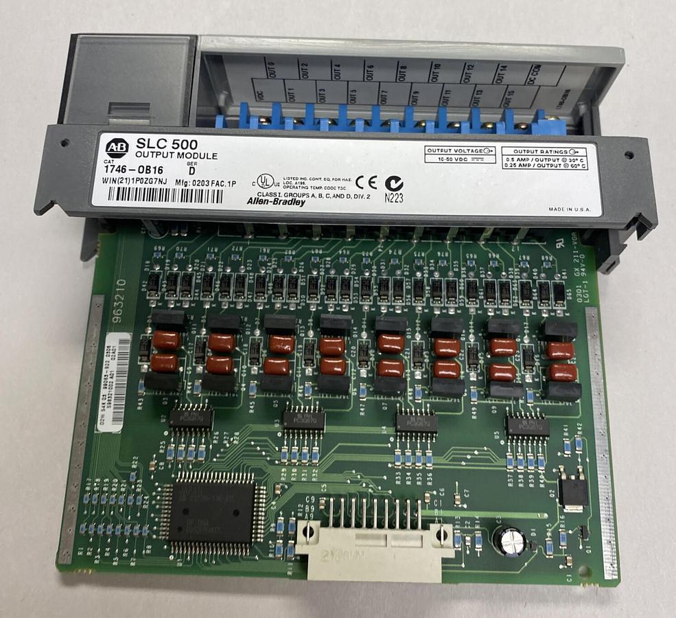 Used Allen-Bradley,1746-0B16,Series D SLC500 Output Module