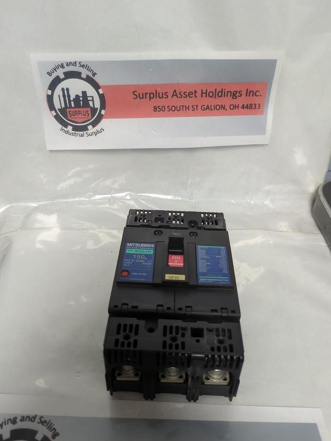 Used MITSUBISHI,NF22S-CW,NO FUSE CIRCUIT BREAKER 150 AMP PRE-OWNED