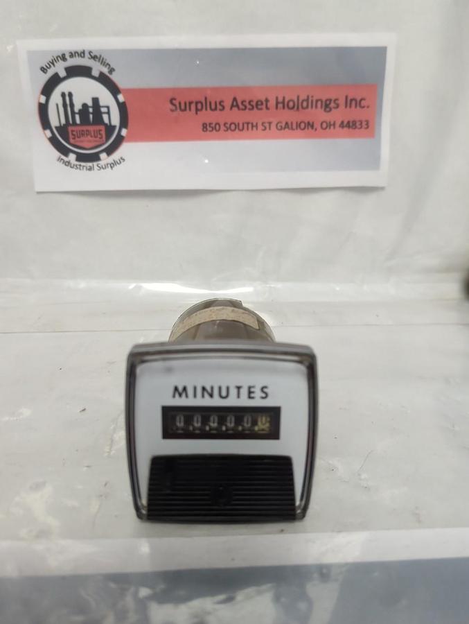 Used GENERAL ELECTRIC,50-240214AAAB1,MINUTE METER 2.5W 120V 60HZ PRE-OWNED