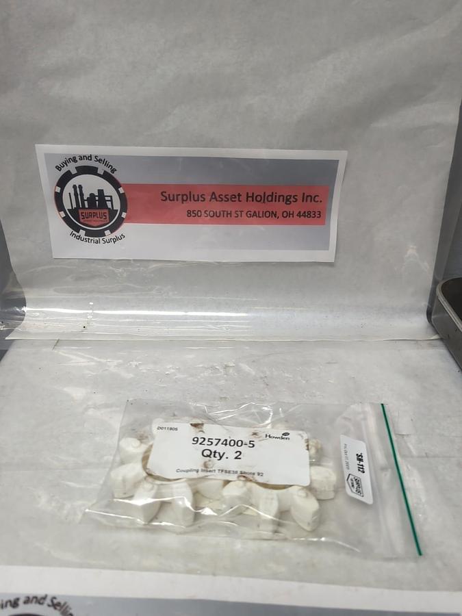 HOWDEN,TF-SE38,RUBBER COUPLING INSERT LOT OF 2 NOS