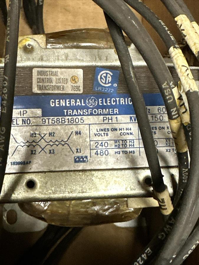 GE,9T58B1805,Specialty Transformer Type-IP