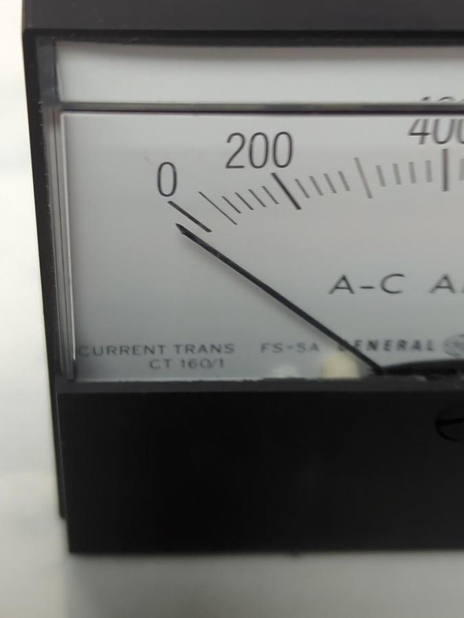 Used GE,TYPE 167,PANEL METER 0-800 A-C AMPERES PRE-OWNED