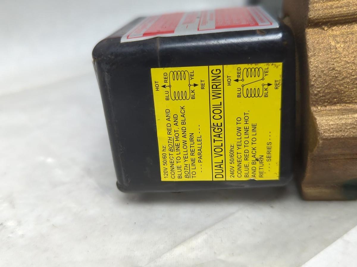 J.D. GOULD,M 3V,SOLENOID VALVE 1-1/4 INCH 10-250 PSI 120/240V NOS