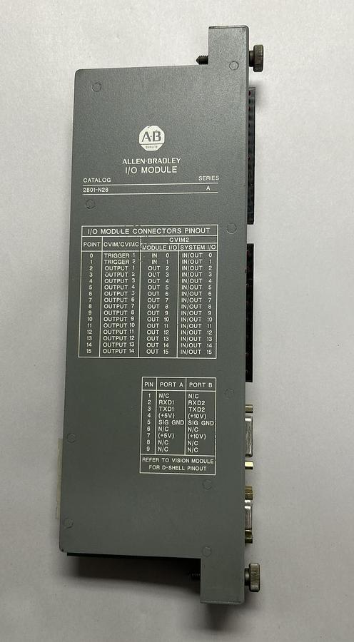 Used ALLEN BRADLEY,2801-N28,I/O MODULE