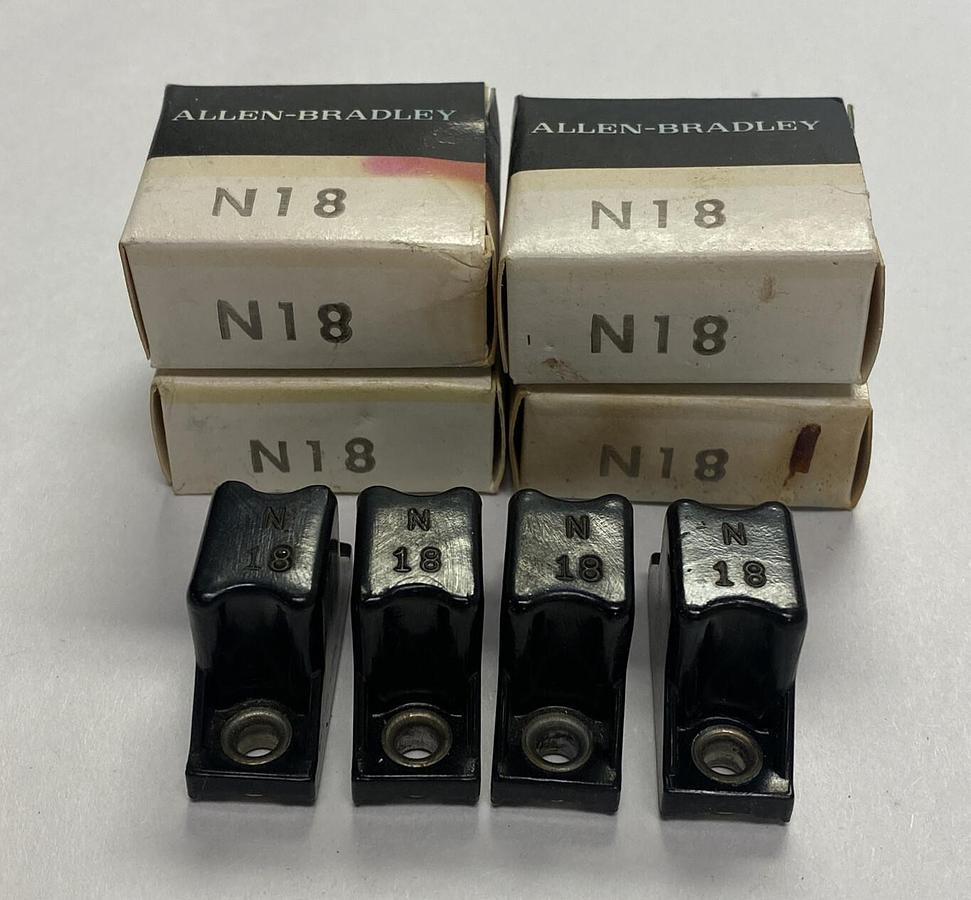 ALLEN BRADLEY,N18,OVERLOAD RELAY HEATER ELEMENT LOT OF 8 NOS