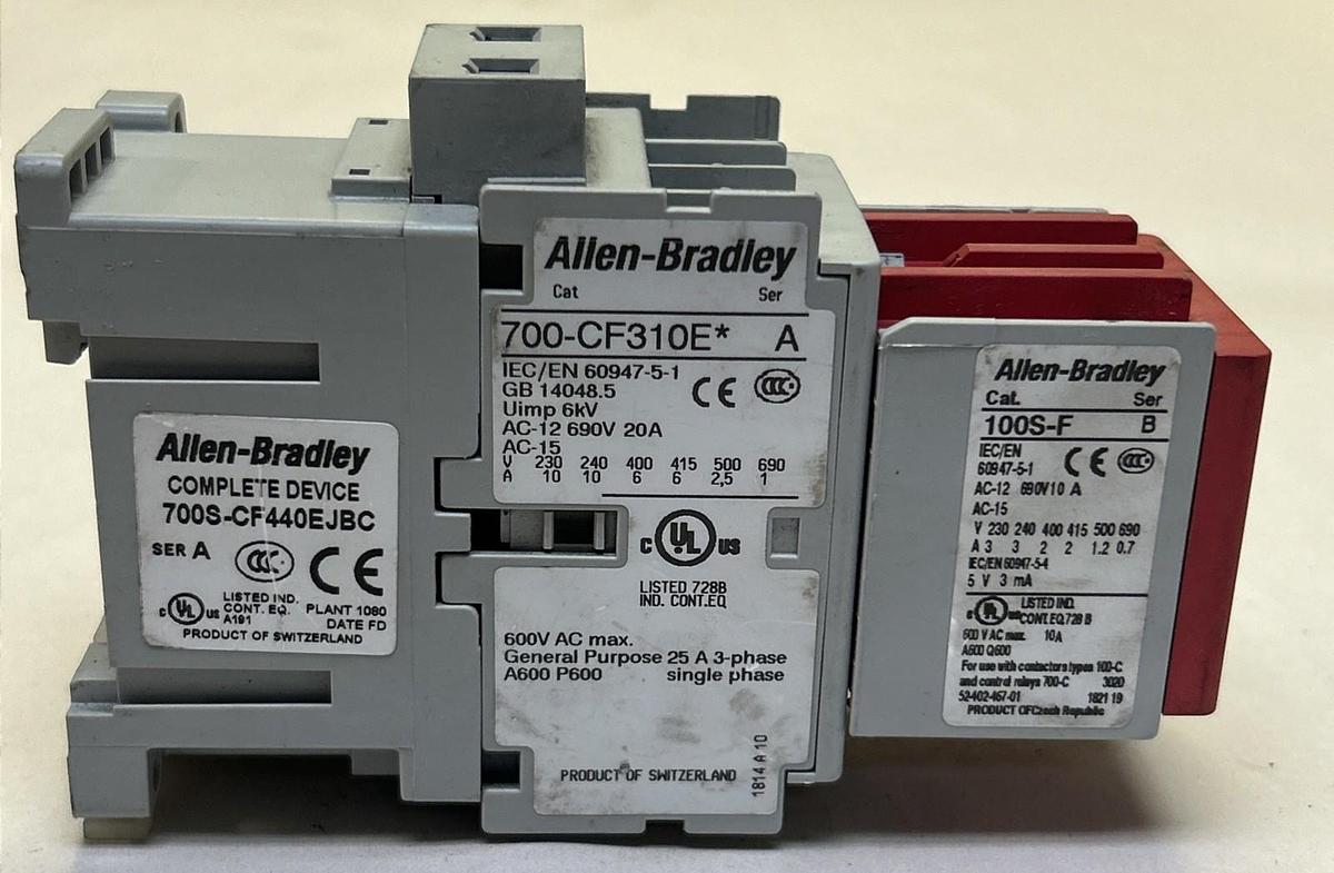 Used ALLEN BRADLEY,700-CF310E*,CONTACTOR 24VDC