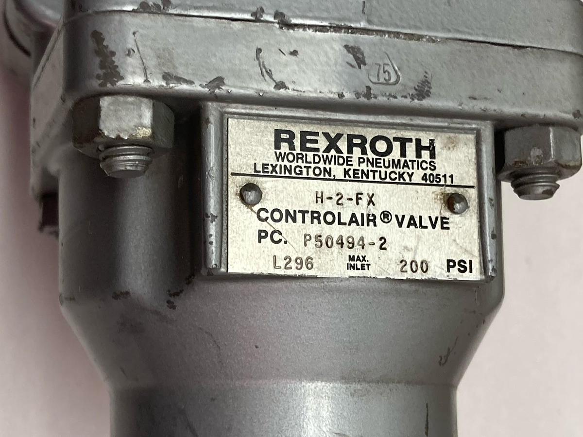Used Rexroth,Model H-2-FX,Cntrolair Valve PC.P50494-2