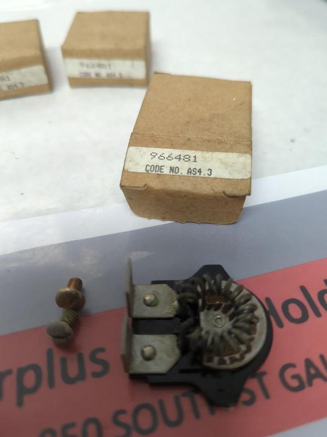 WESTINGHOUSE,966-481,TYPE MW OVERLOAD THERMAL HEATER RELAY LOT OF 3 NOS