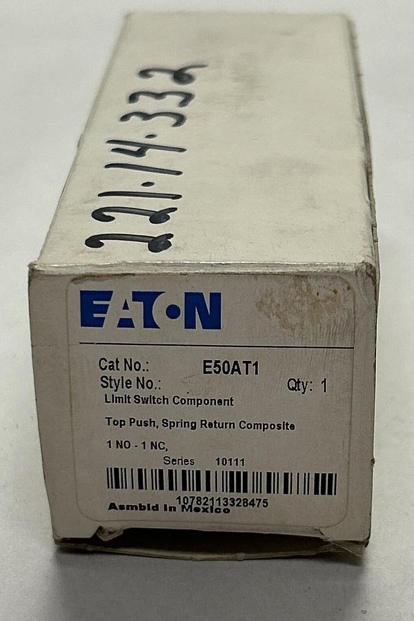 Used EATON CUTLER HAMMER,E50AT1,LIMIT SWITCH PUSHBUTTON TOP NEW