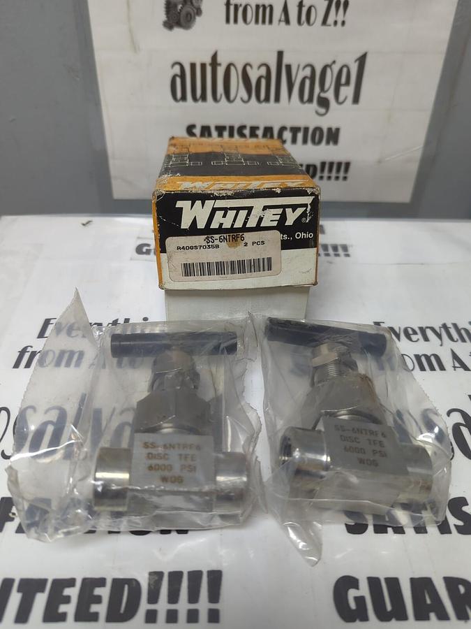 WHITEY,SS-6NTRF6,DISC TFE 6000 PSI BOX OF 2 NOS