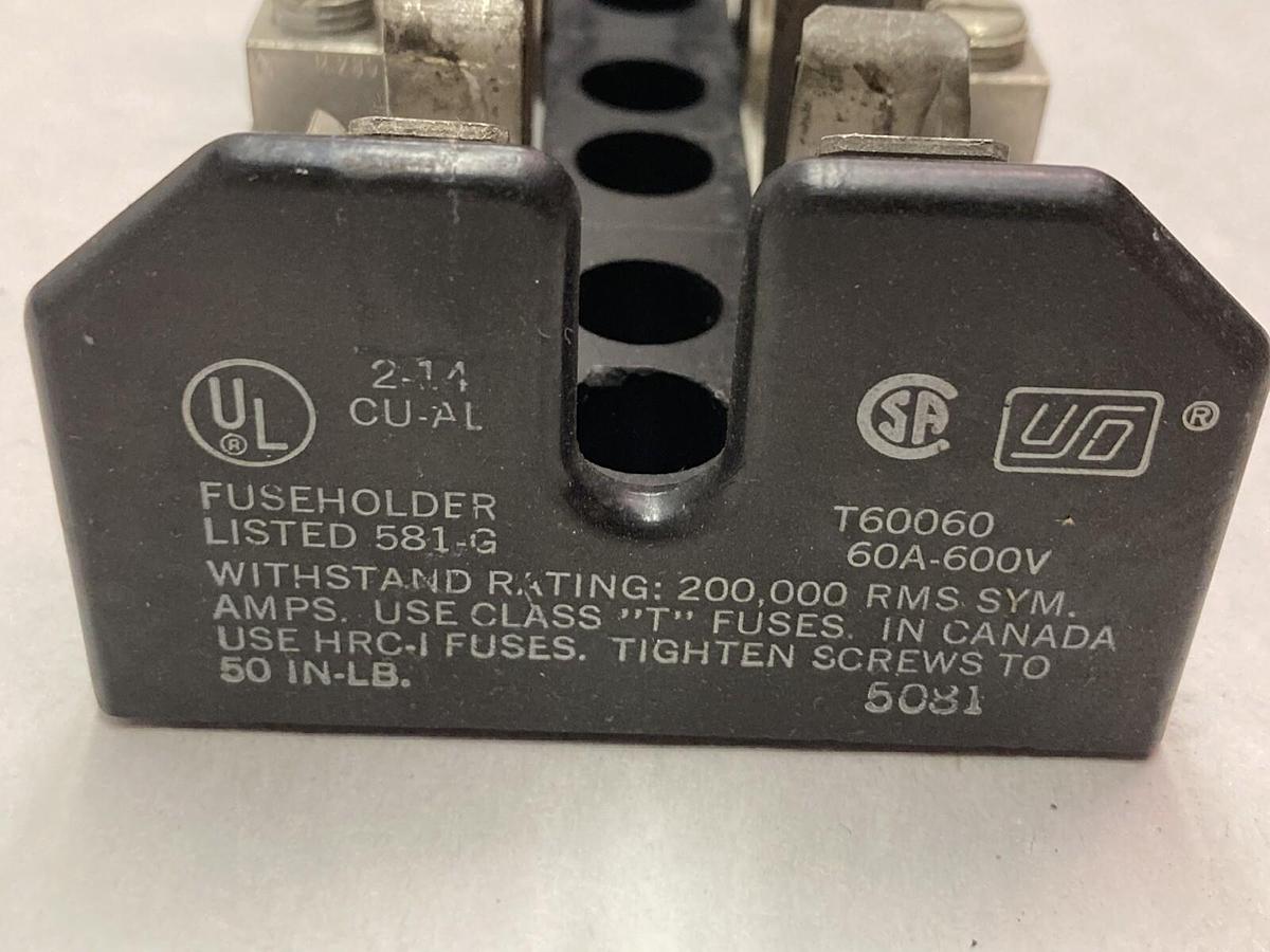 Used Bussmann,581-G,Fuseholder 60A 600V