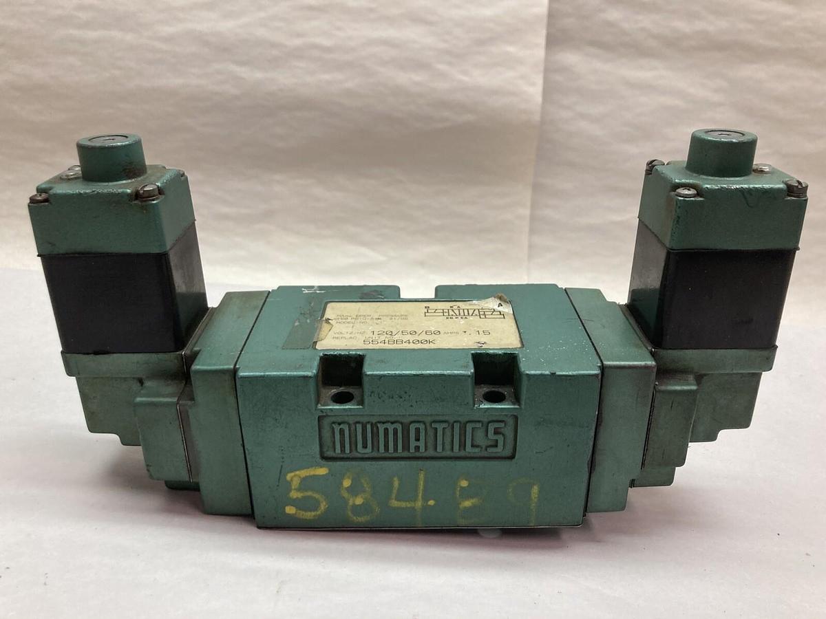 Used Numatics,554BB400K,Solenoid Valve 120V 50/60Hz 150psi