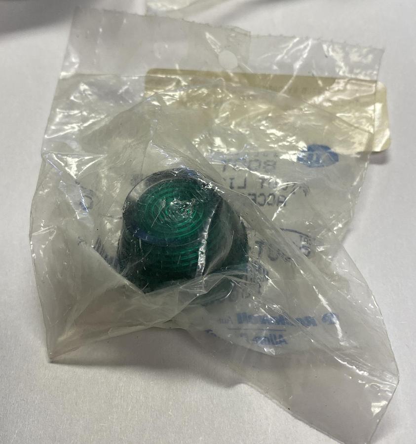 ALLEN BRADLEY,800T-N26G,SER C GREEN PILOT CAP LOT OF 3 NEW