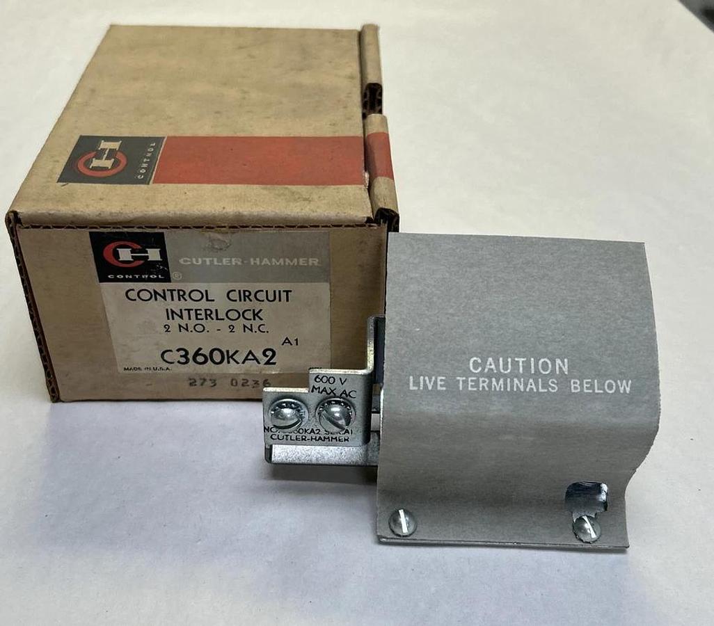 CUTLER-HAMMER,C360KA2,CONTROL CIRCUIT INTERLOCK NOS