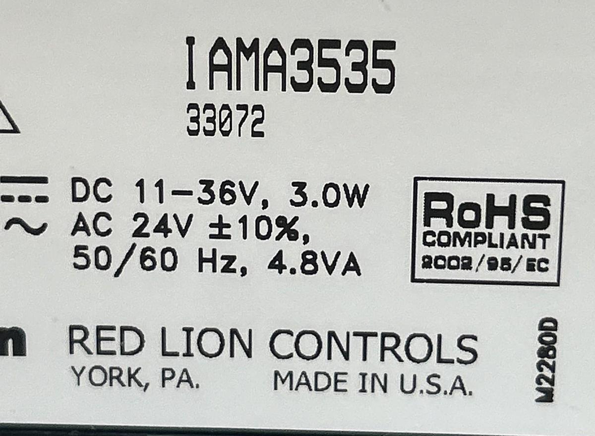 Used RED LION CONTROLS,IAMA3535,UNIVERSAL SIGNAL CONDITIONING MODULE
