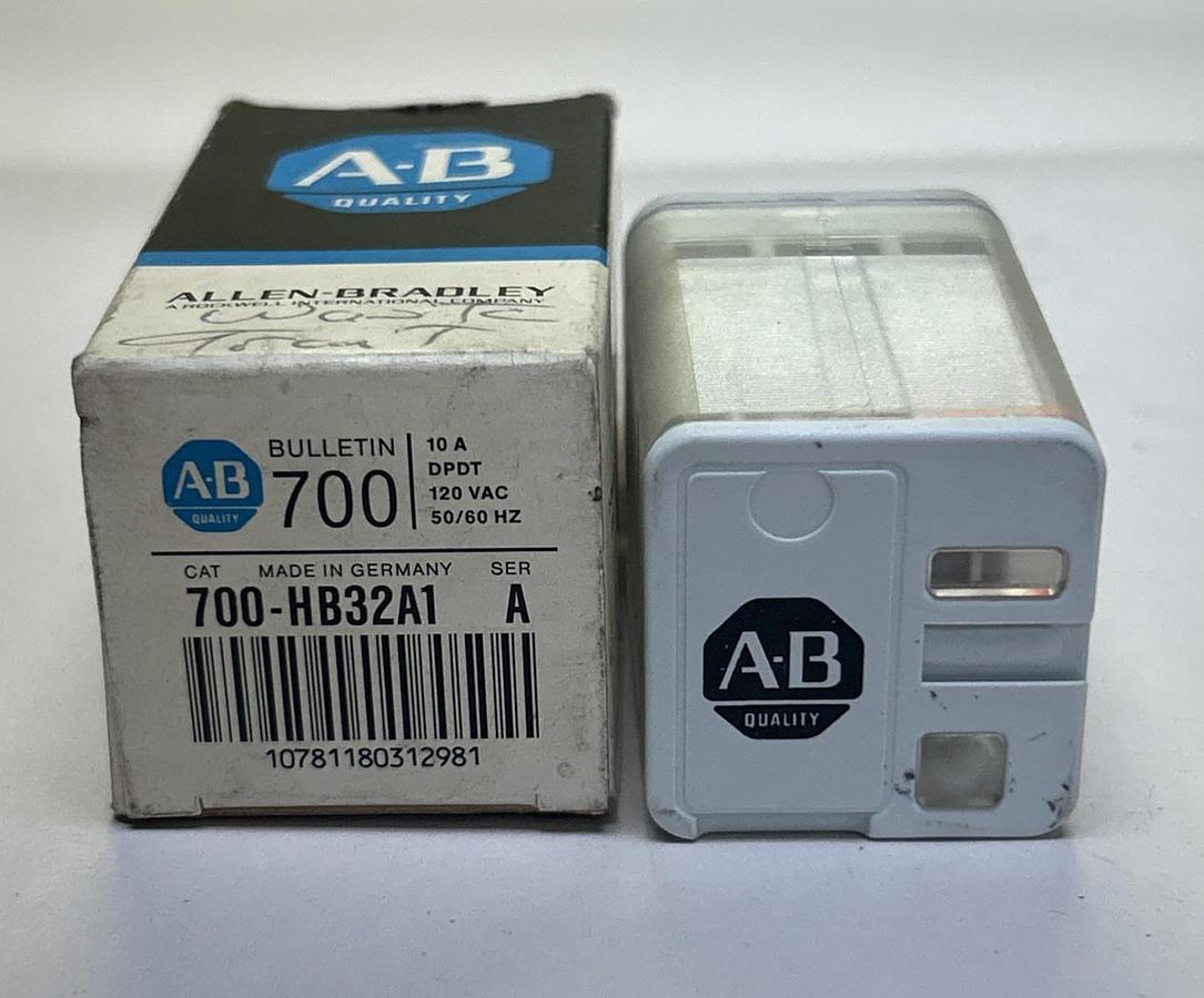 ALLEN BRADLEY,700-HB32A1,RELAY 10A 120V 50/60HZ NOS
