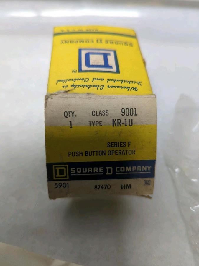 SQUARE D,9001 KR-1U,SERIES F PUSH BUTTON OPERATOR NOS