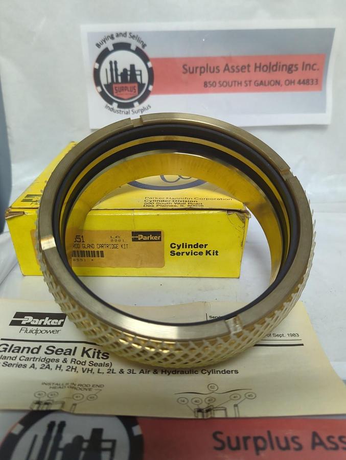PARKER,RG2AHL0551,5-1/2 INCH BUNAN ROD GLAND CARTRIDGE KIT NOS