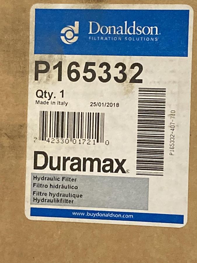 Used Donaldson,P165332,Duramax Spin-on Hydraulic Filter