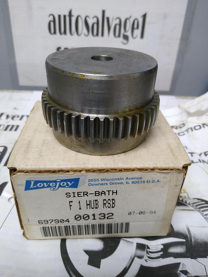LoveJoy,F-1-Hub RSB,Sier-Bath Gear Coupling Hub 1 IN Rough Stock Bore Full Flex