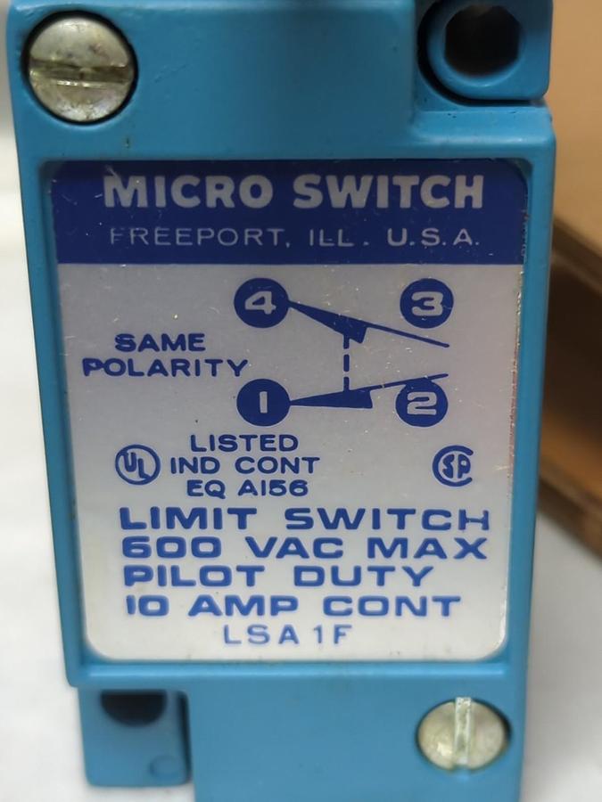 HONEYWELL,LSP1F,HEAVY DUTY LIMIT SWITCH 600V 10 AMP NOS