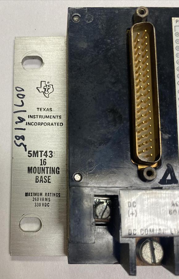 Used Texas Instruments,5MT43B 16,Mounting Base