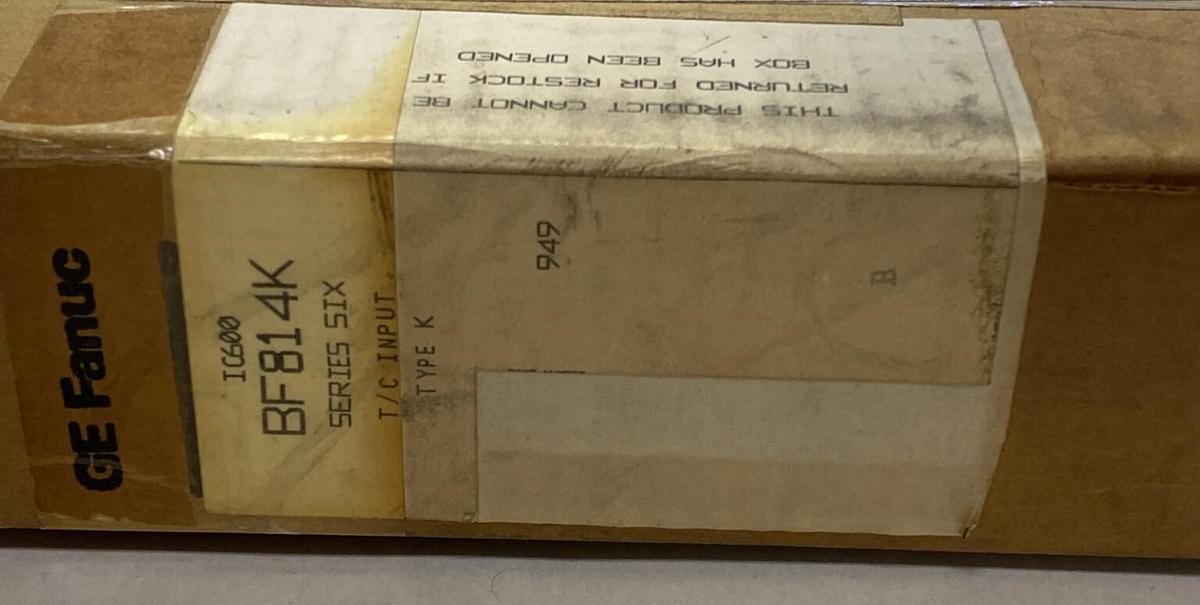 Used GE FANUC,IC600BF814,TYPE K THERMOCOUPLE I/O MODULE NEW SEALED