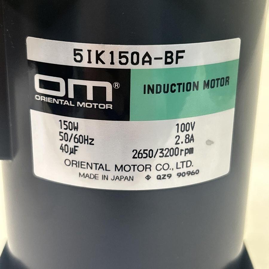 Used ORIENTAL MOTOR,5IK150A-BF,INDUCTION MOTOR
