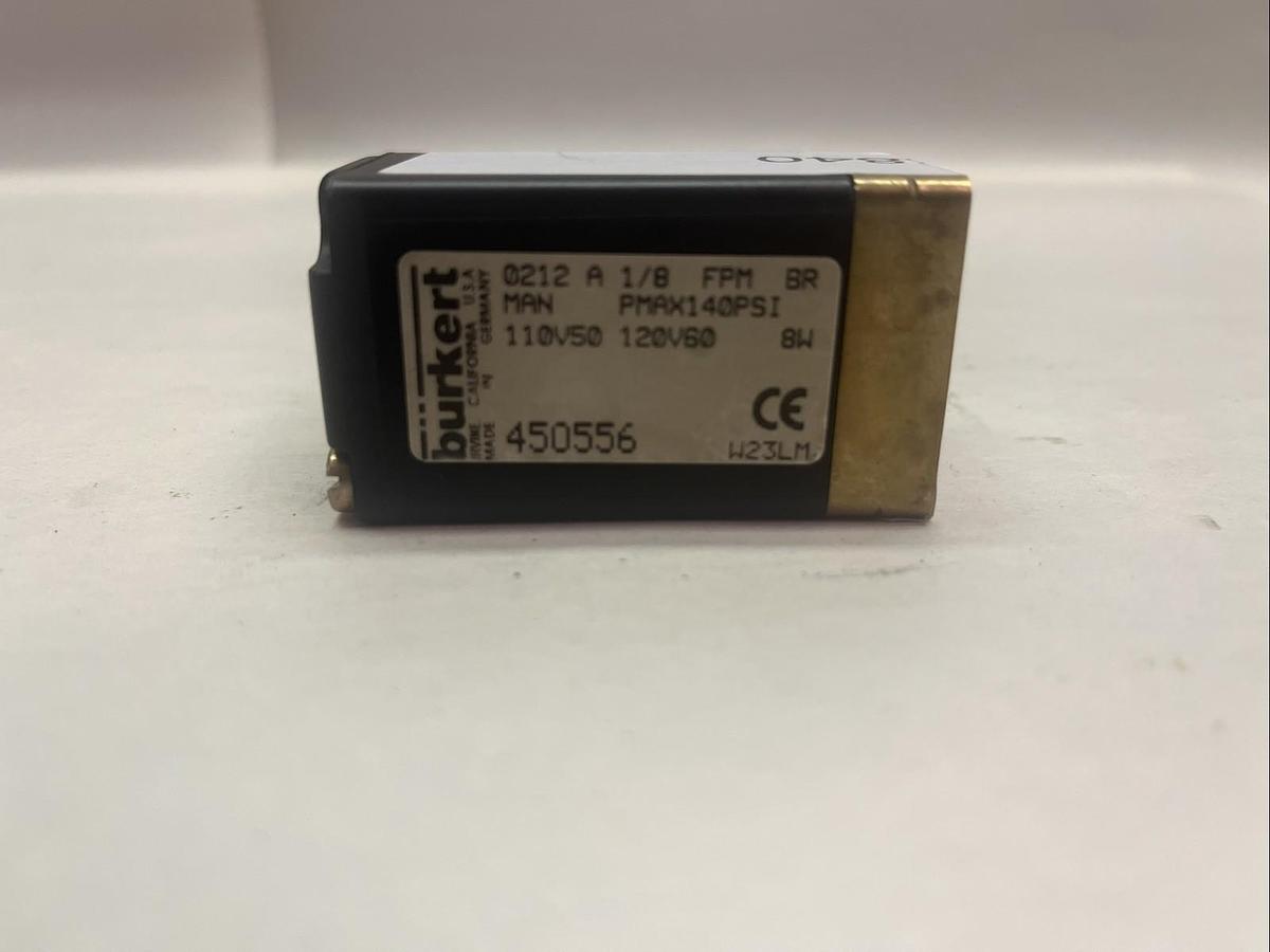 Used Burkert,450556,Solenoid Valve 110v 140psi