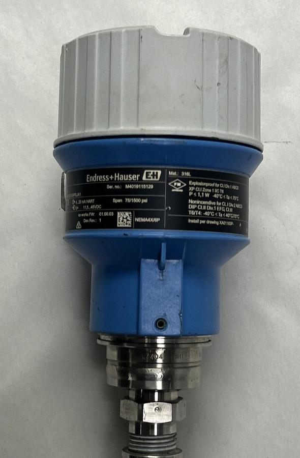 Used ENDRESS HAUSER,PMP51-FB21JD1UGFRLJA1,PRESSURE TRANSMITTER