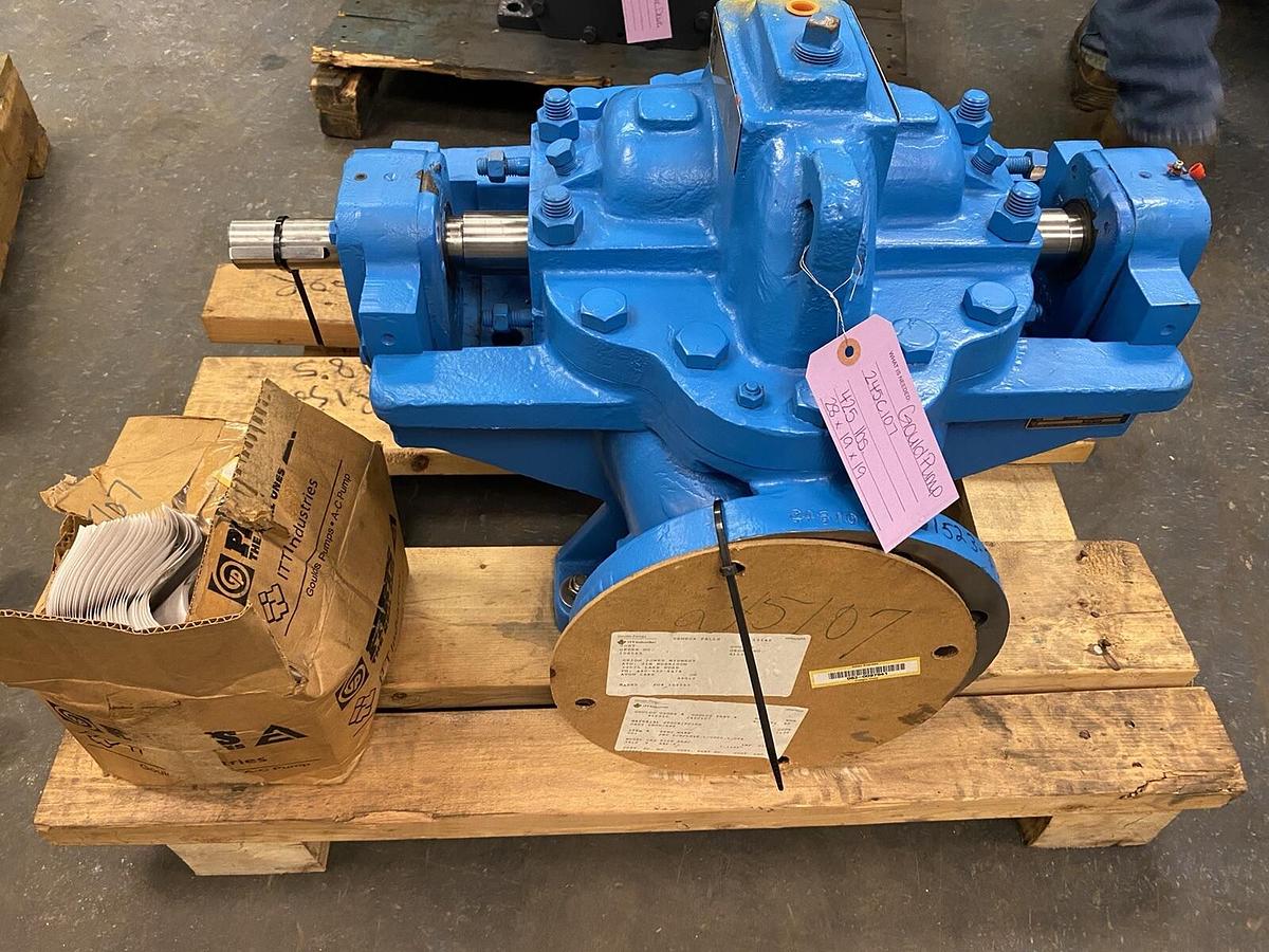 Used GOULDS,245C107,3410 SPLIT CASE PUMP 4X6-9 IMP DIA 7.1250IN