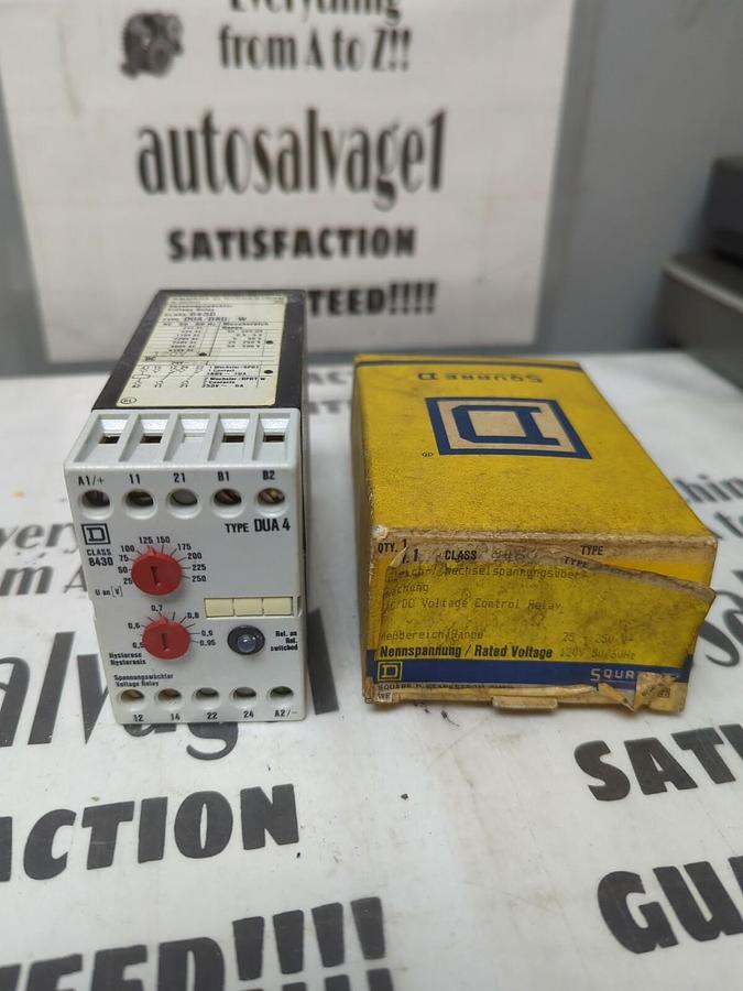 SQUARE D,DUA 4,CLASS 8430 VOLTAGE RELAY NOS