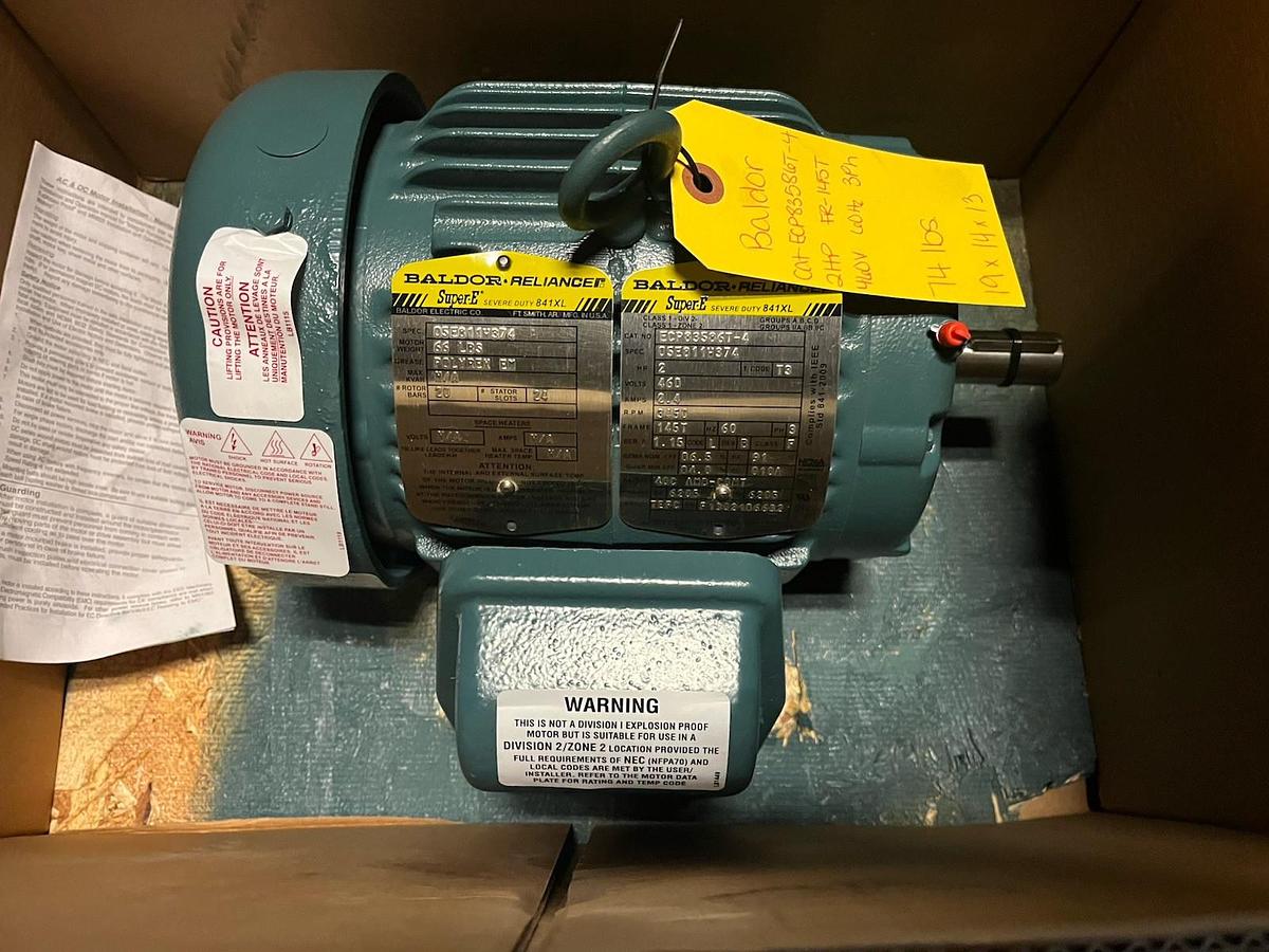 BALDOR,ECP83586T-4,SUPER E SEVERE DUTY 841XL MOTOR 2HP 460V 145T